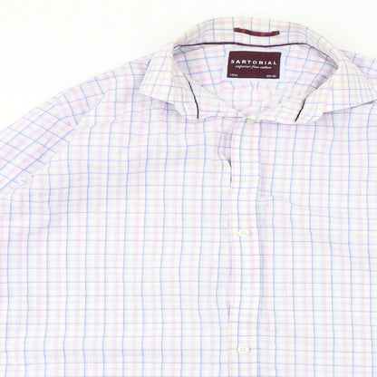 Sartorial   Mens Blue    Button-Up Size 15.5