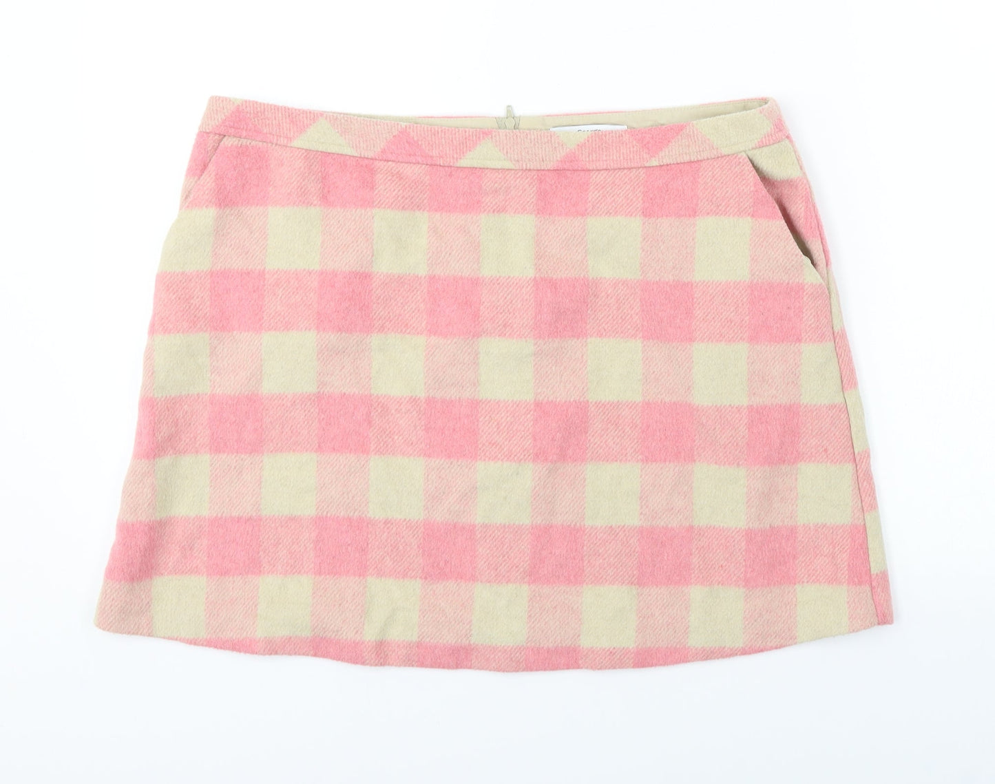 George  Womens Red Check  A-Line Skirt Size 36 in