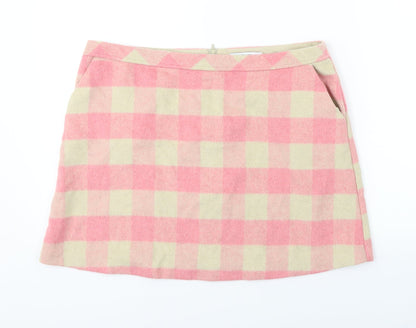 George  Womens Red Check  A-Line Skirt Size 36 in