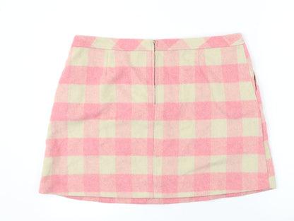 George  Womens Red Check  A-Line Skirt Size 36 in