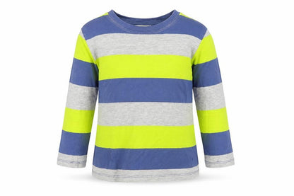 H&M  Boys Grey Striped  Basic T-Shirt Size 2 Years