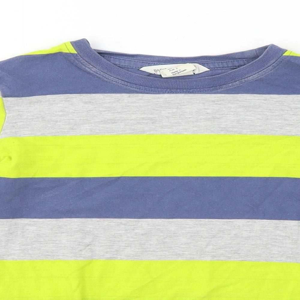 H&M  Boys Grey Striped  Basic T-Shirt Size 2 Years