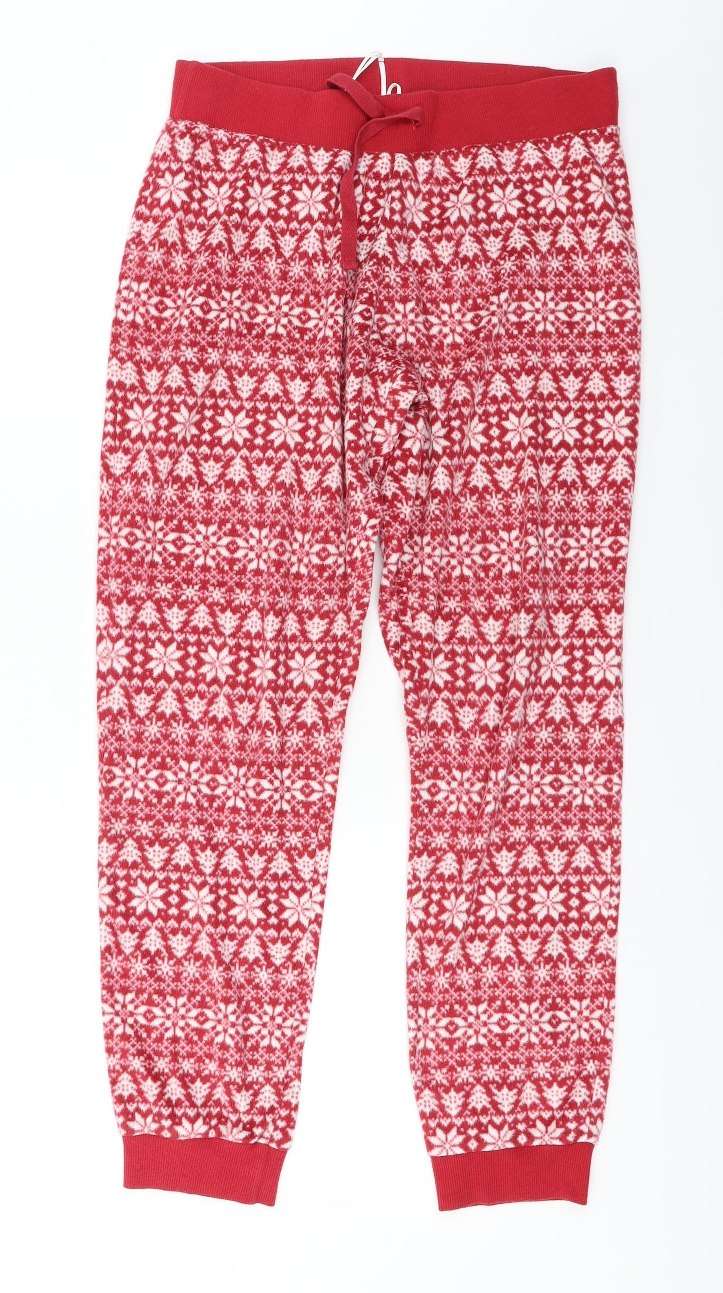 Womens UK Size 14 Marks and Spencer Regular Fit  Red Trousers