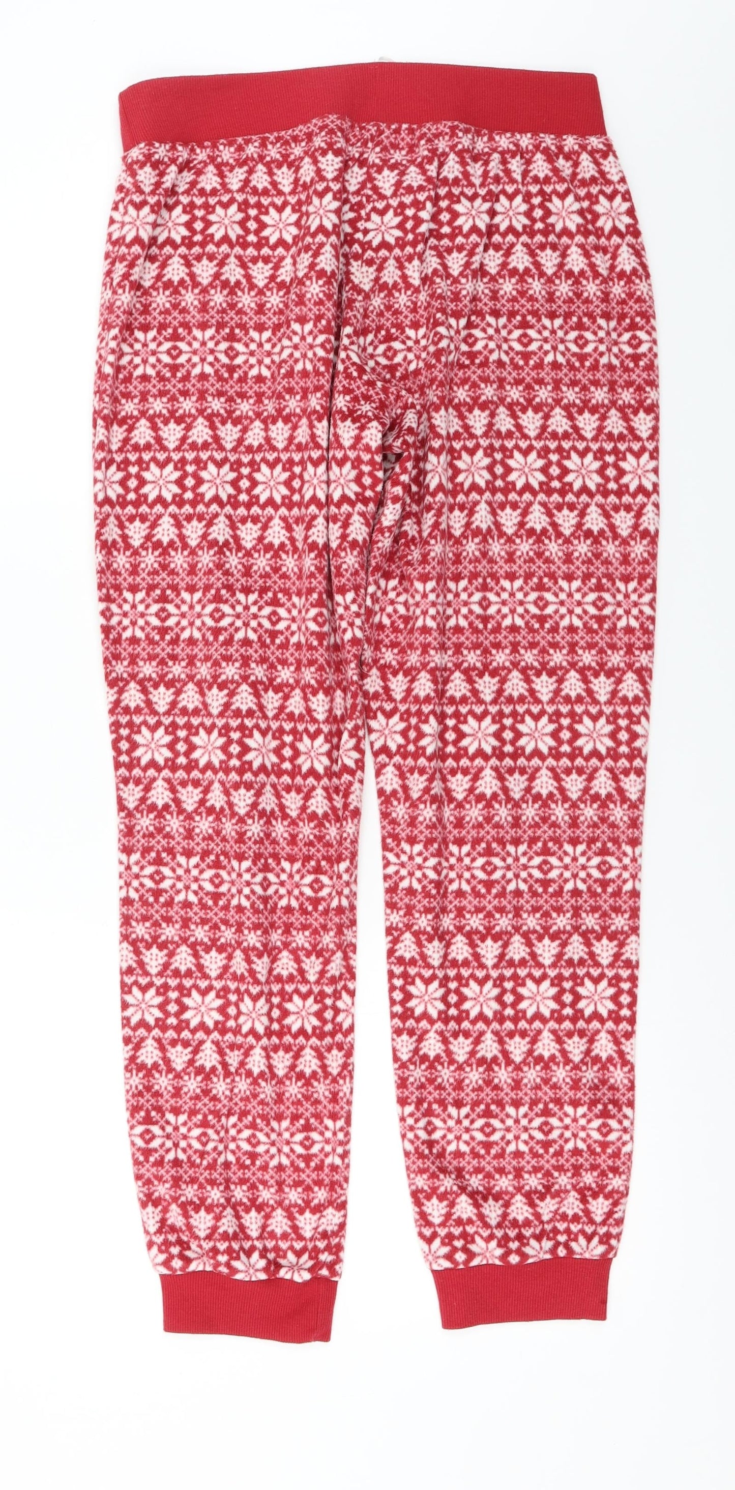Womens UK Size 14 Marks and Spencer Regular Fit  Red Trousers