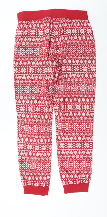 Womens UK Size 14 Marks and Spencer Regular Fit  Red Trousers