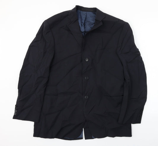 Mens UK Size 42 Marks and Spencer Regular Black Suit Jacket