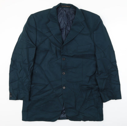 Mens UK Size 42 Marks and Spencer Regular Green Suit Jacket