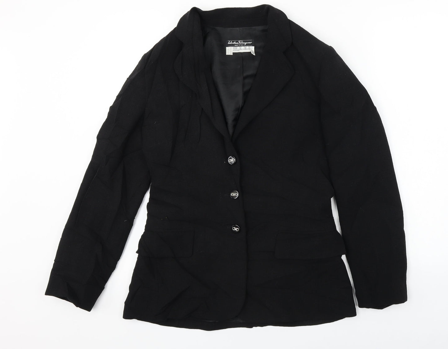 Womens UK Size 10 Preworn Regular Black Blazer