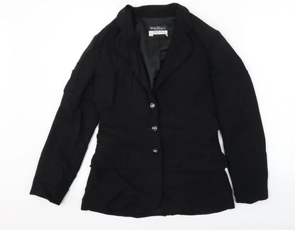 Womens UK Size 10 Preworn Regular Black Blazer