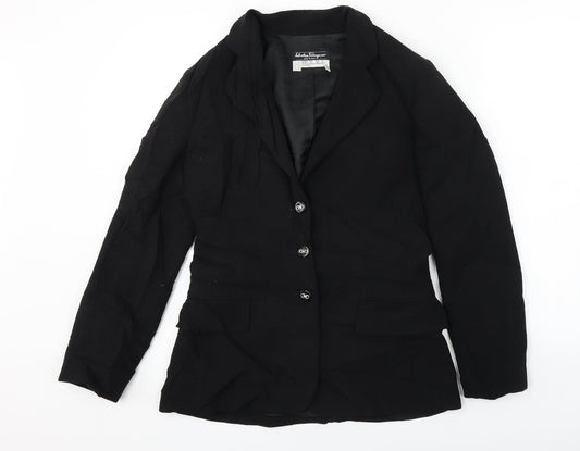 Womens UK Size 10 Preworn Regular Black Blazer