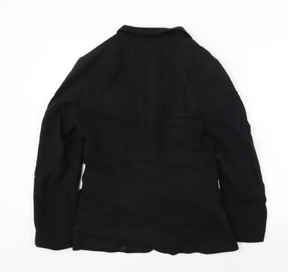 Womens UK Size 10 Preworn Regular Black Blazer