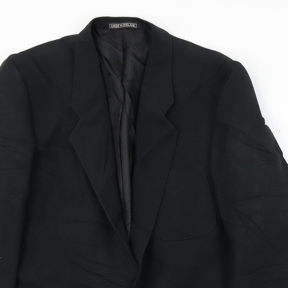 Mens UK Size 42 Classics Regular Black Suit Jacket