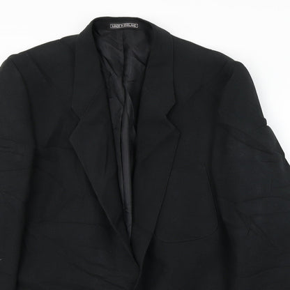 Mens UK Size 42 Classics Regular Black Suit Jacket