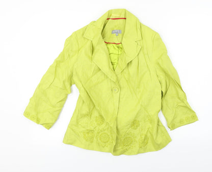 Per Una  Womens Green   Jacket Blazer Size 12