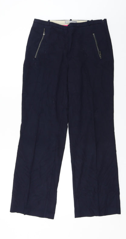 Womens UK Size 10 Marks and Spencer Regular Fit  Blue Trousers