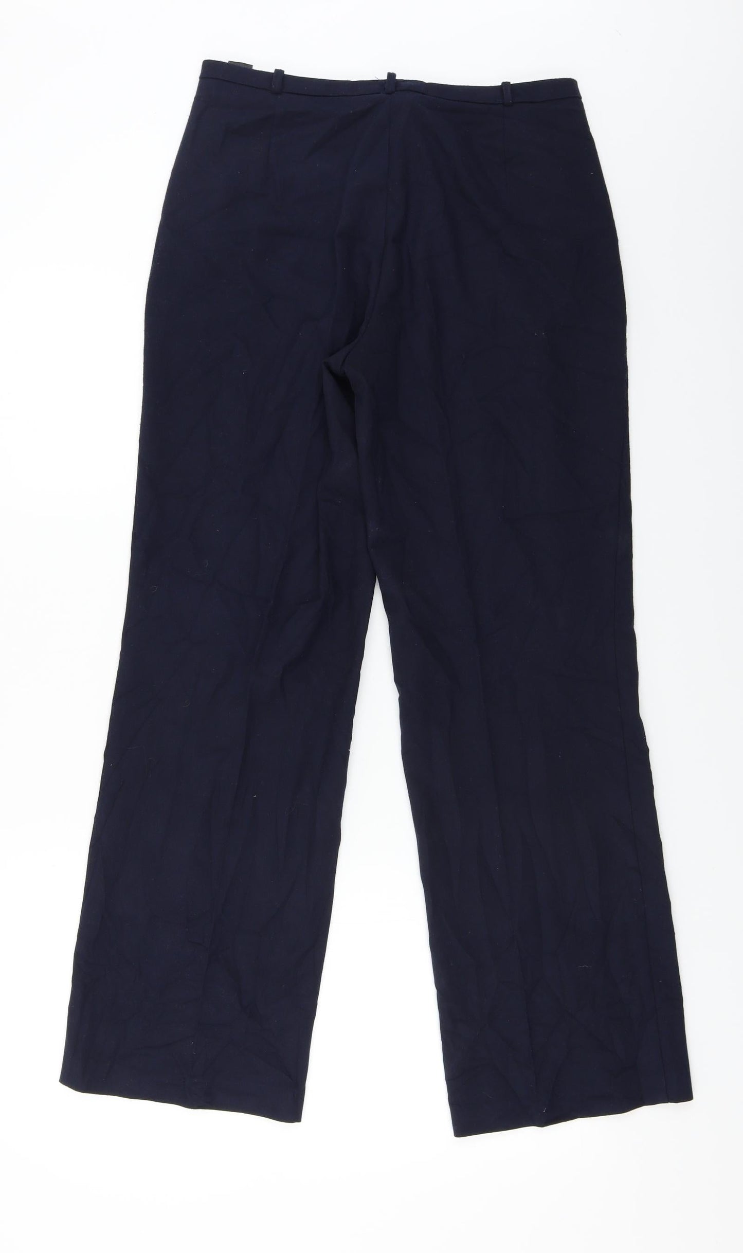 Womens UK Size 10 Marks and Spencer Regular Fit  Blue Trousers