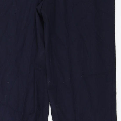 Womens UK Size 10 Marks and Spencer Regular Fit  Blue Trousers