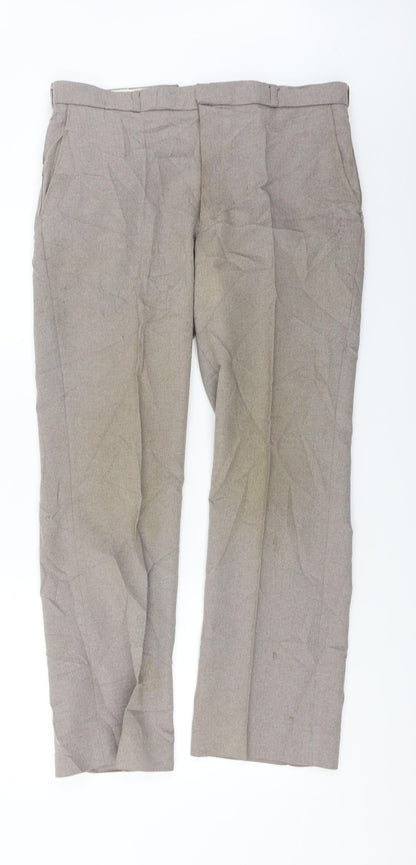 Womens UK Size 34 in Preworn Regular Fit  Brown Trousers