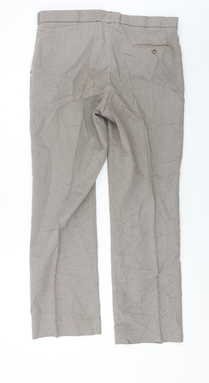 Womens UK Size 34 in Preworn Regular Fit  Brown Trousers