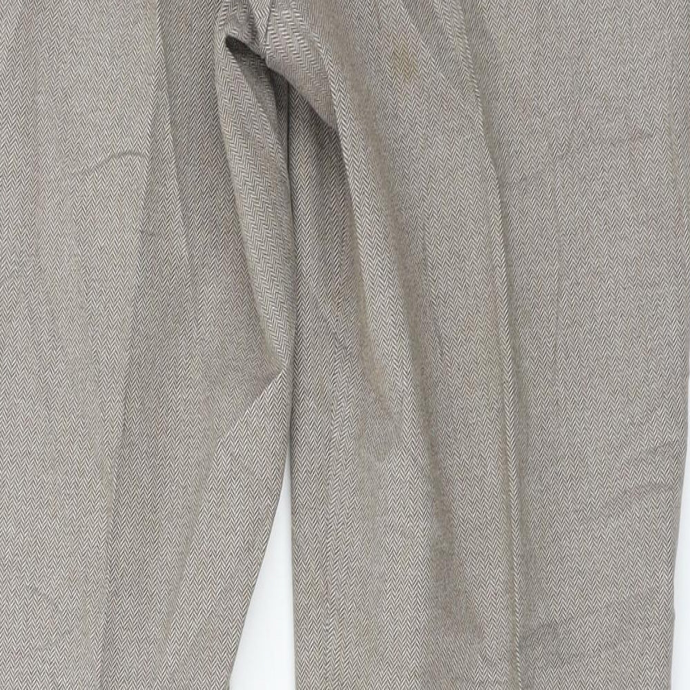 Womens UK Size 34 in Preworn Regular Fit  Brown Trousers