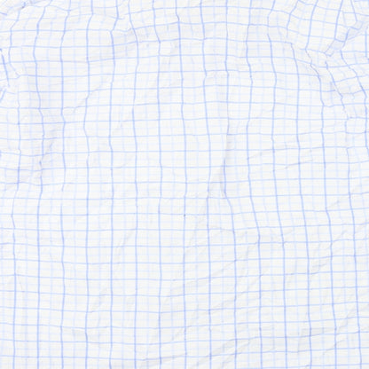 Mens UK Size 16 Linea Blue  Button-Up Long Sleeve Casual Shirt