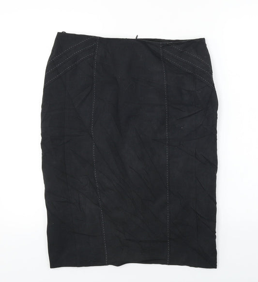 Marks and Spencer  Womens Black   A-Line Skirt Size 32 in