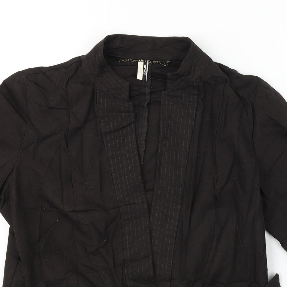 Womens UK Size 12 Topshop Brown Cardigan Jumper