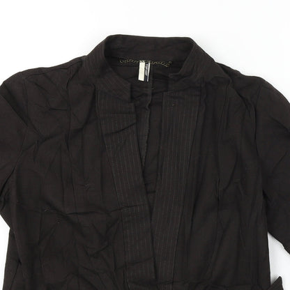 Womens UK Size 12 Topshop Brown Cardigan Jumper
