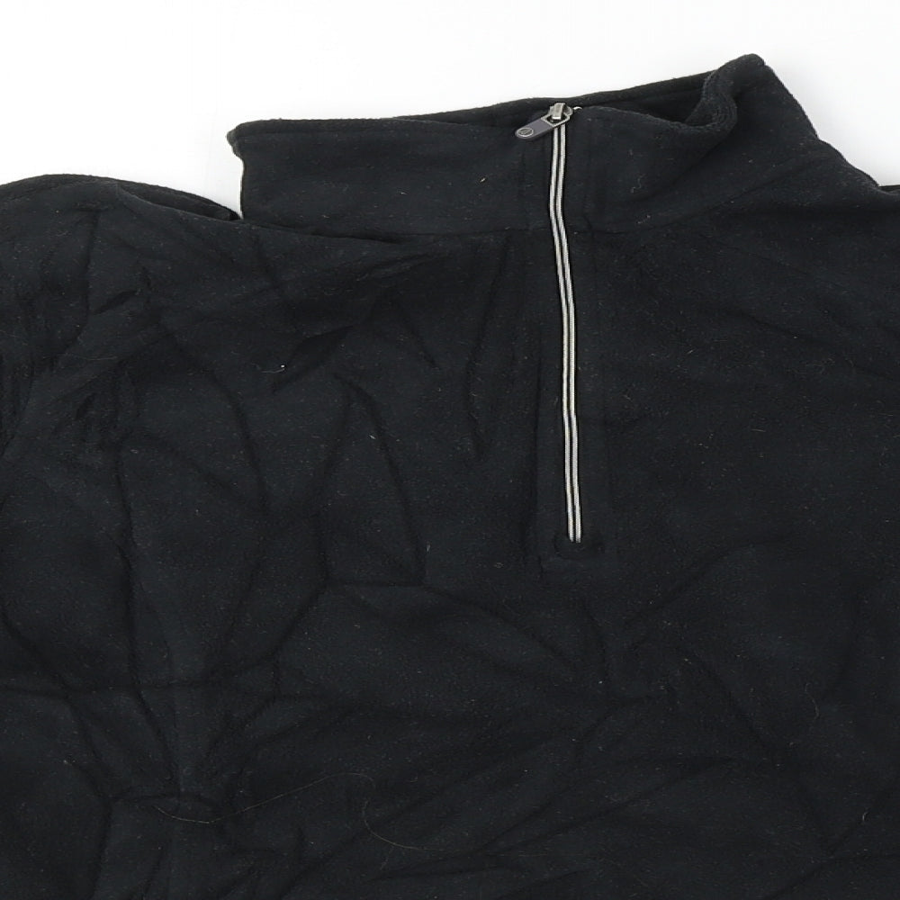 Lands' End  Womens Black   Henley Jumper Size XS