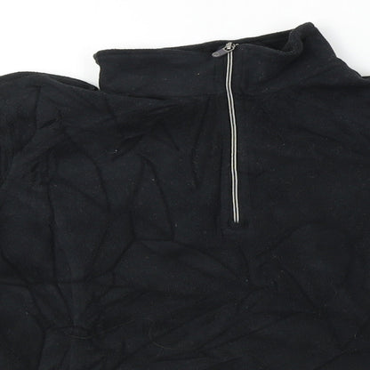 Lands' End  Womens Black   Henley Jumper Size XS