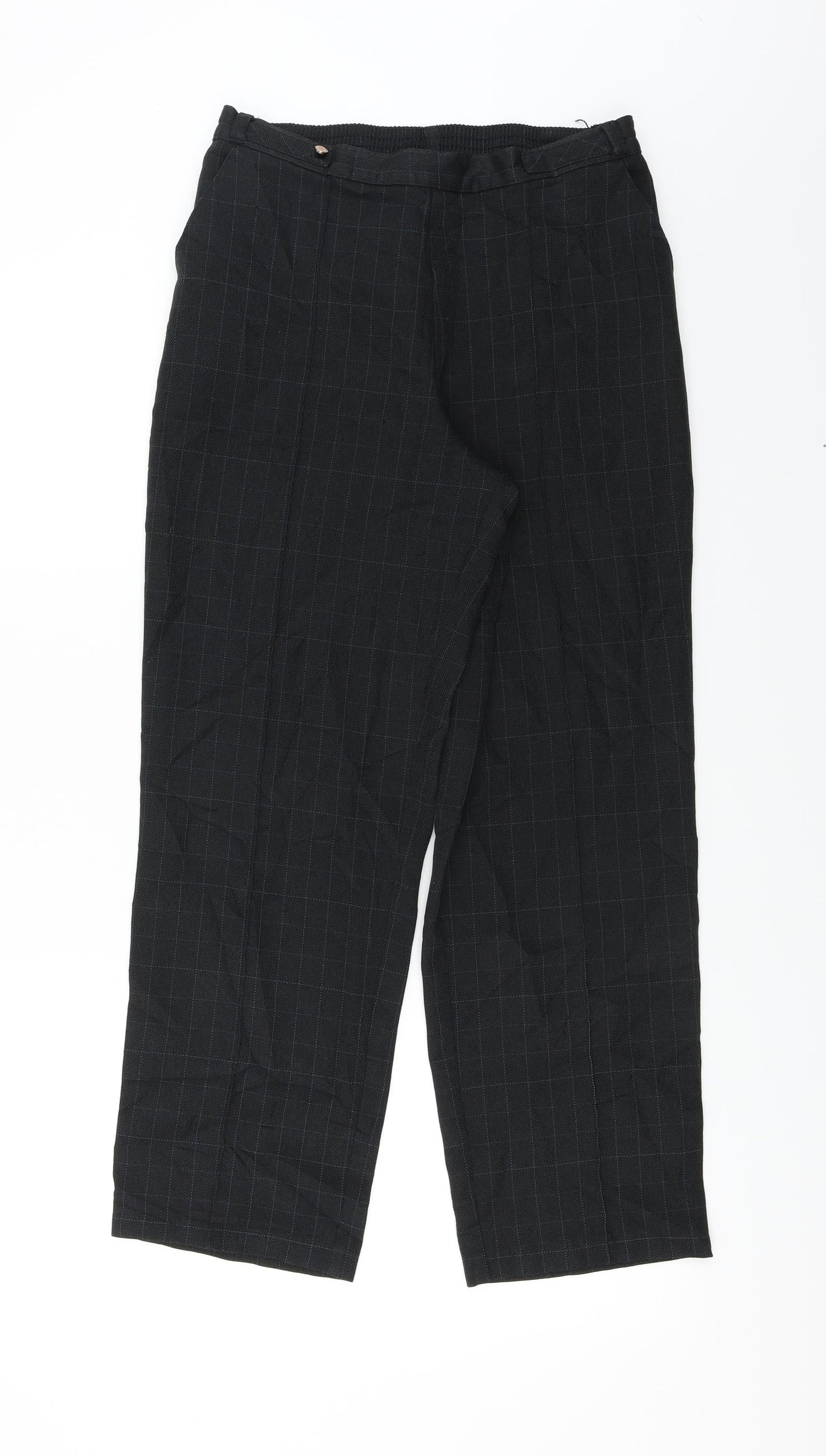 Womens UK Size 10 Marks and Spencer Regular Fit  Black Trousers