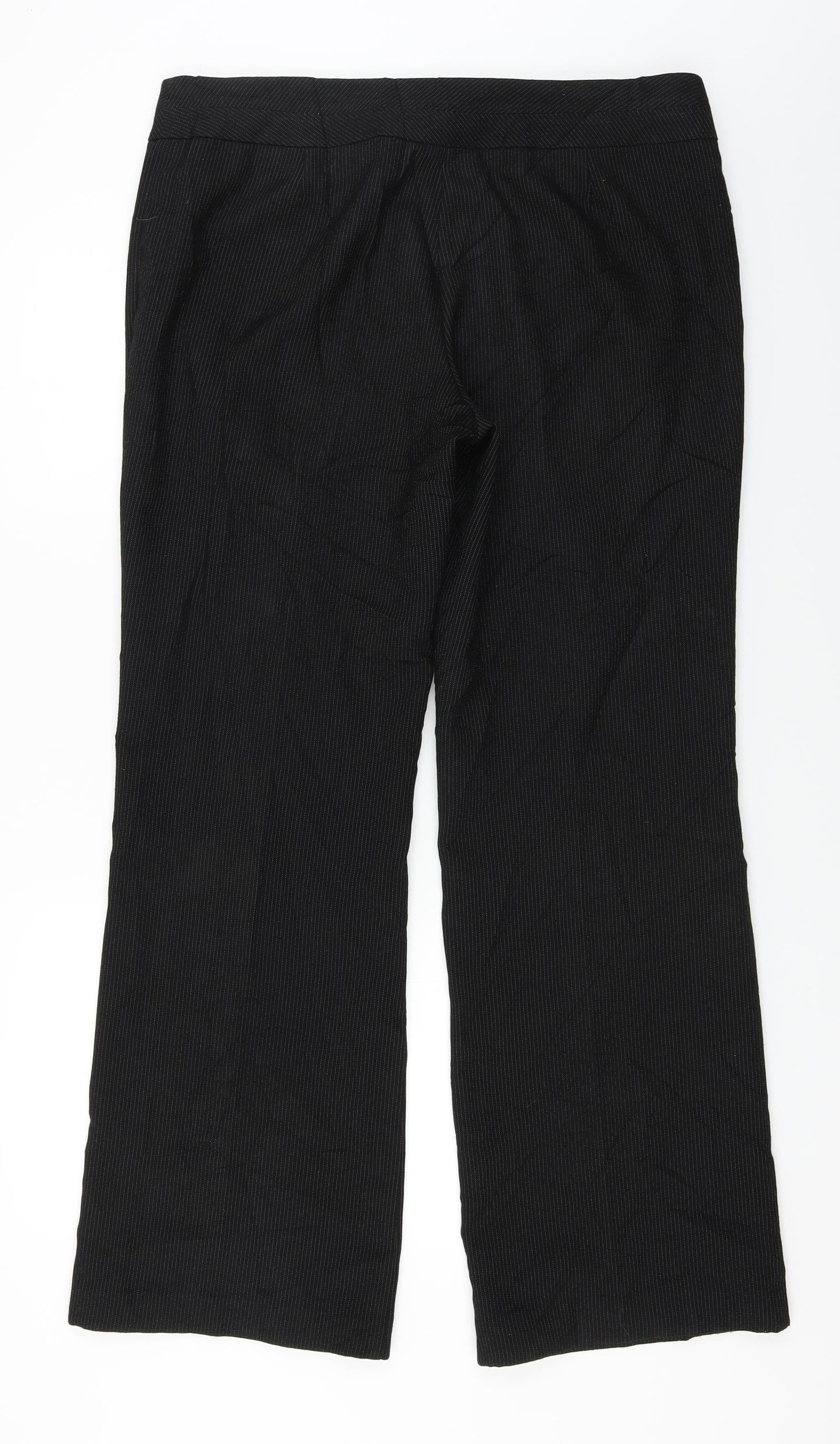 Womens UK Size 36 in F&F Regular Fit  Black Trousers