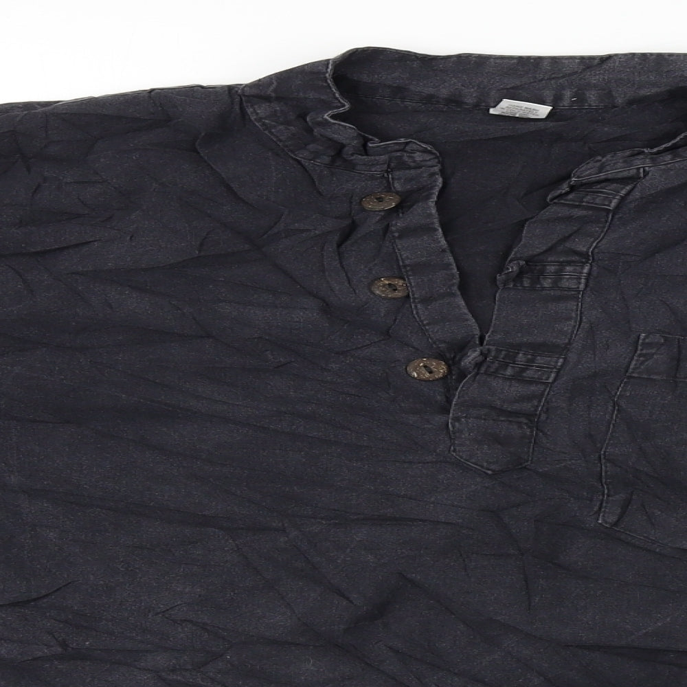 Womens UK Size M Preworn Grey Basic T-Shirt