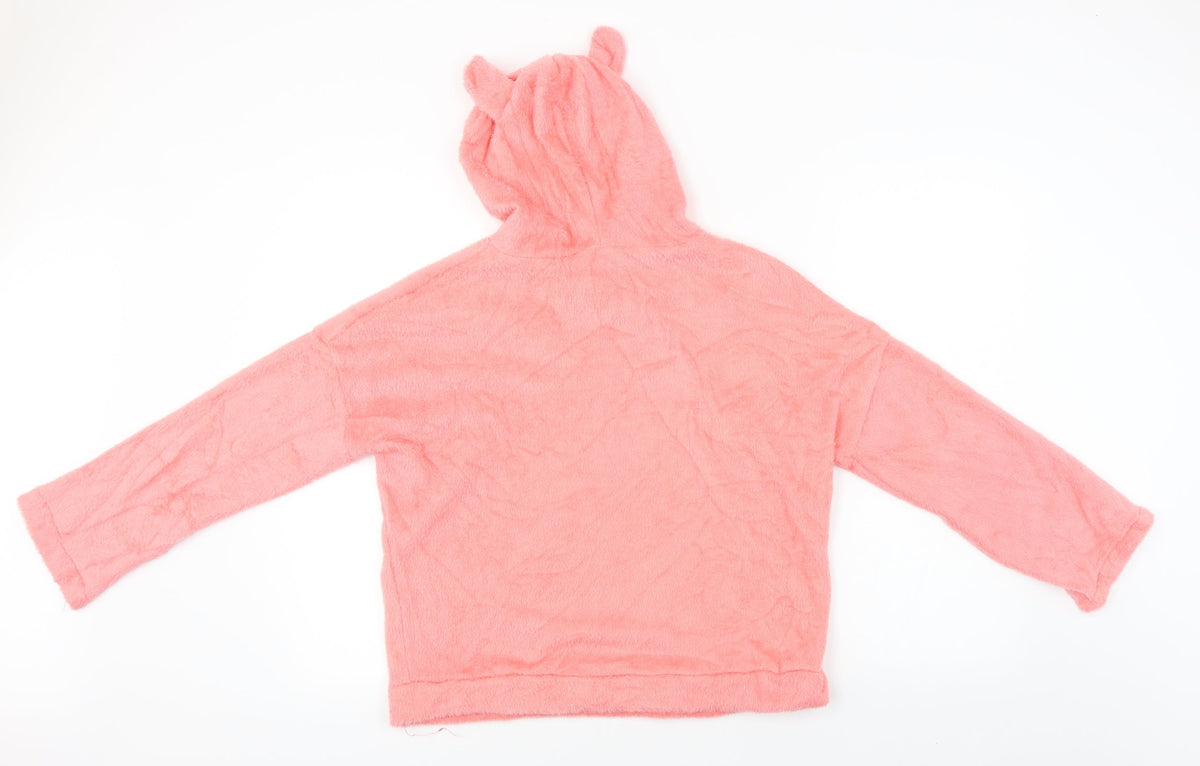 Womens Pink   Pullover Hoodie Size M