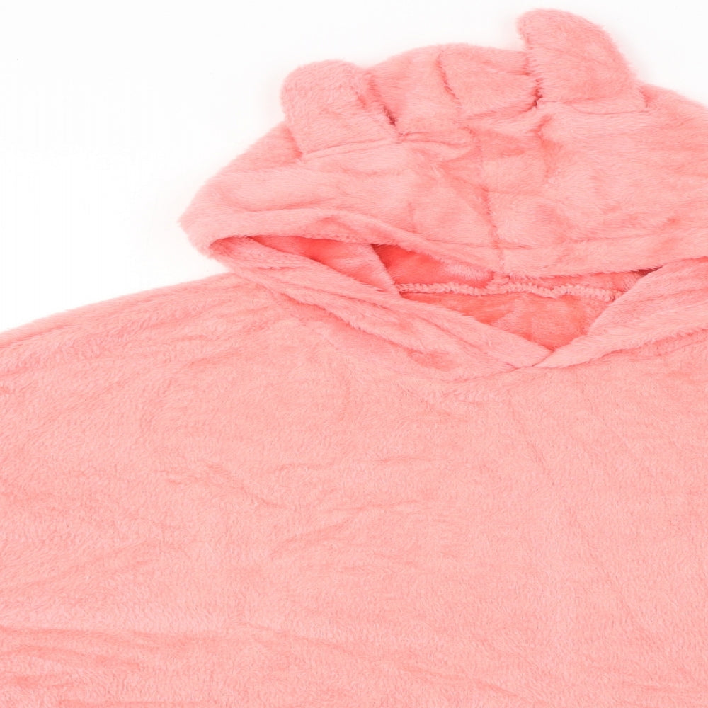 Womens Pink   Pullover Hoodie Size M