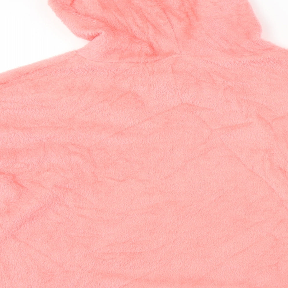 Womens Pink   Pullover Hoodie Size M
