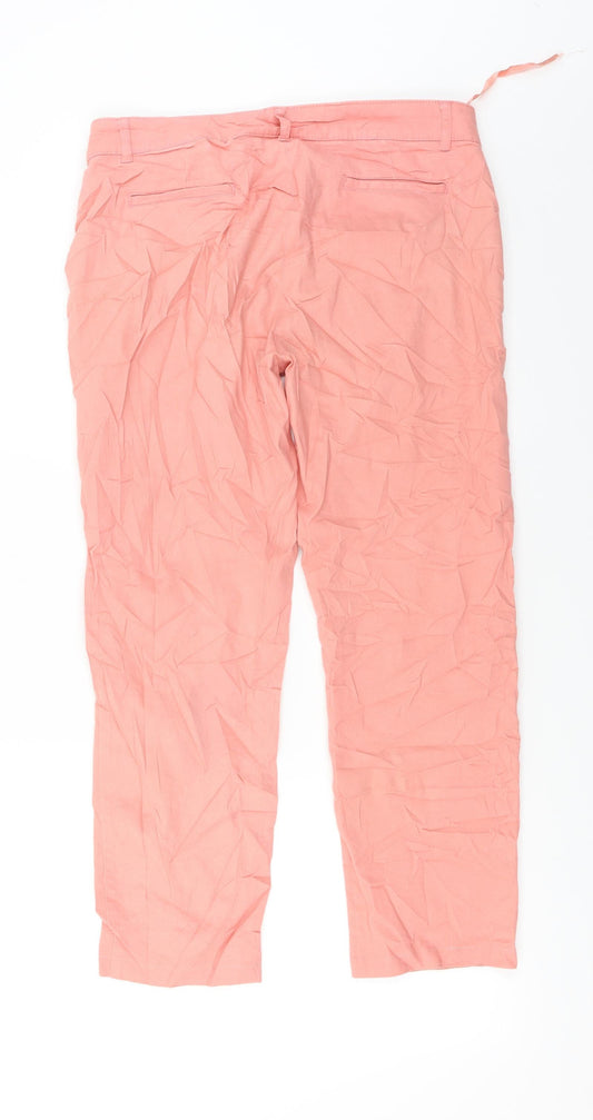 Womens UK Size 12 Epilogue Regular Fit  Pink Trousers