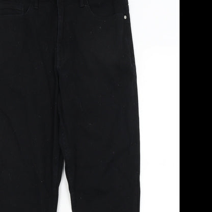Mens UK Size 30 in Preworn Regular Fit Straight Black Jeans