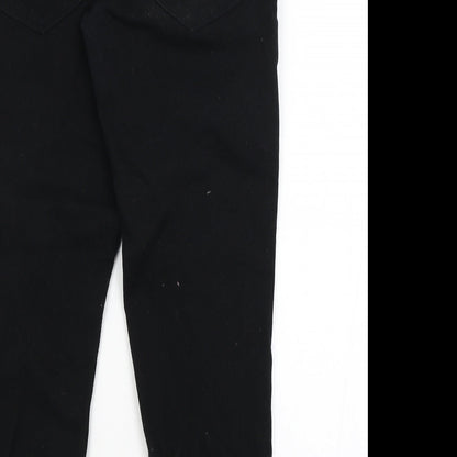 Mens UK Size 30 in Preworn Regular Fit Straight Black Jeans