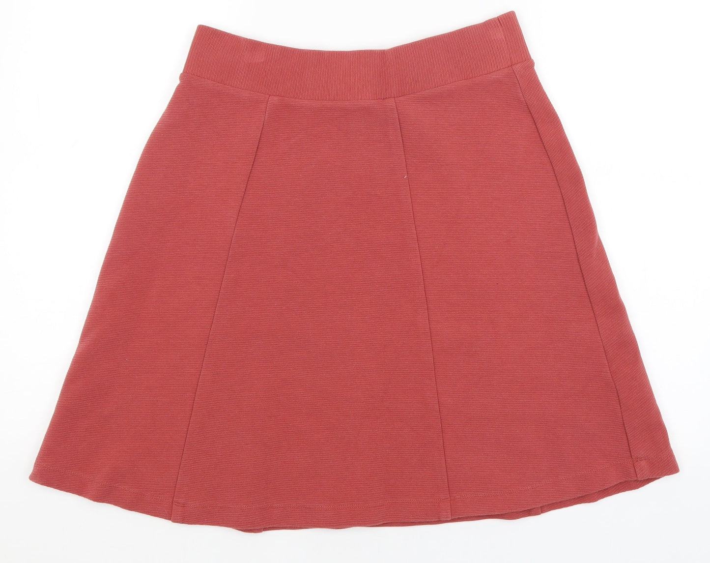 M&S Womens Red   A-Line Skirt Size 12