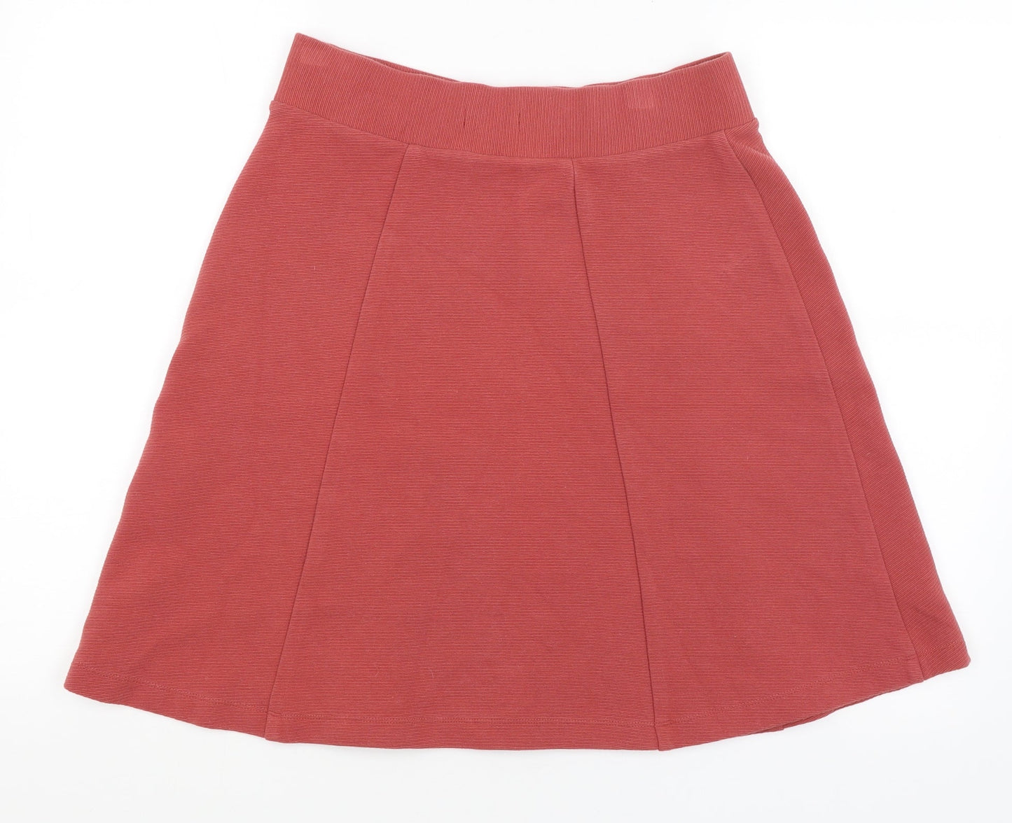 M&S Womens Red   A-Line Skirt Size 12