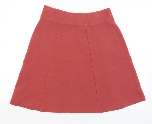 M&S Womens Red   A-Line Skirt Size 12