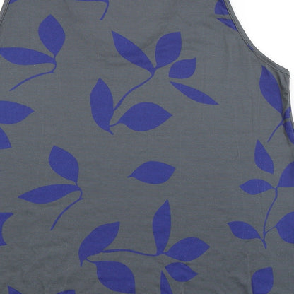 Womens UK Size M Preworn Grey Basic Tank