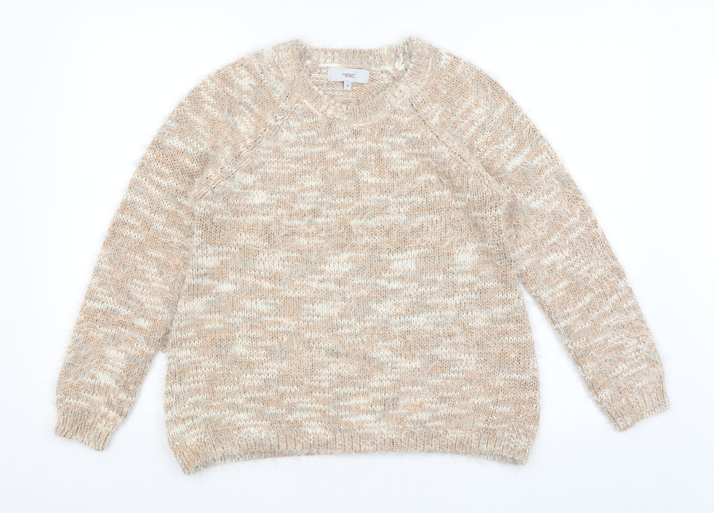 Womens UK Size 14 NEXT Gold Pullover Jumper