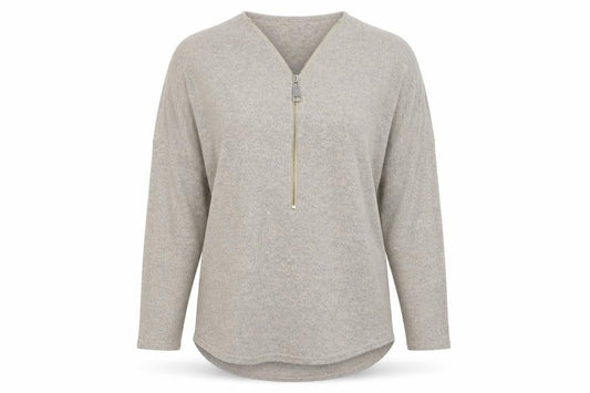 Womens UK Size 10 Mandi Beige Pullover Jumper