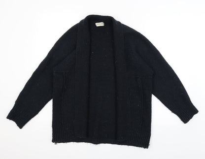 Womens UK Size M M&S Blue Wrap Jumper