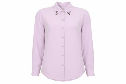 Reverse Womens Purple   Basic Button-Up Size L