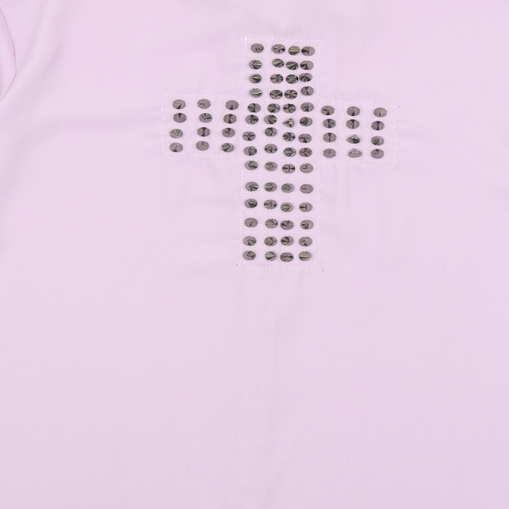 Reverse Womens Purple   Basic Button-Up Size L