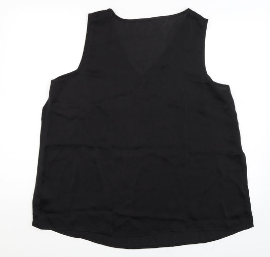 Julipa Womens Black   Basic Tank Size 16