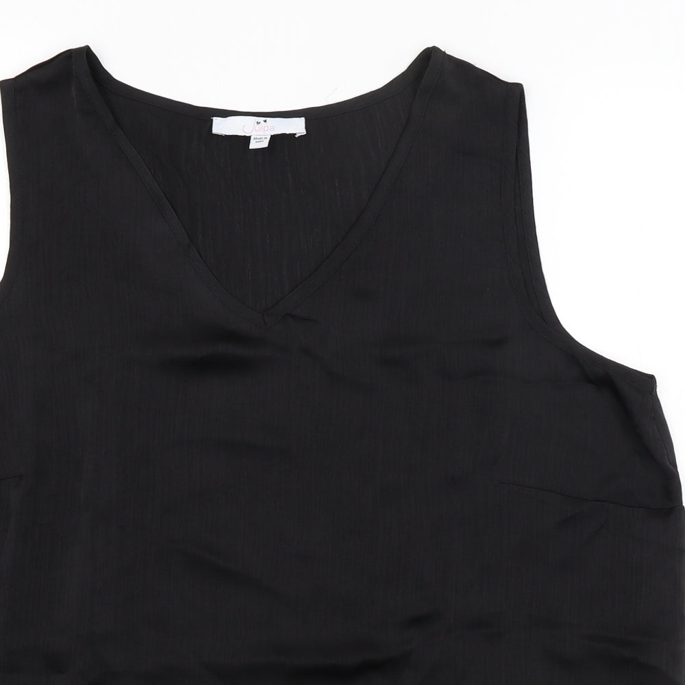 Julipa Womens Black   Basic Tank Size 16